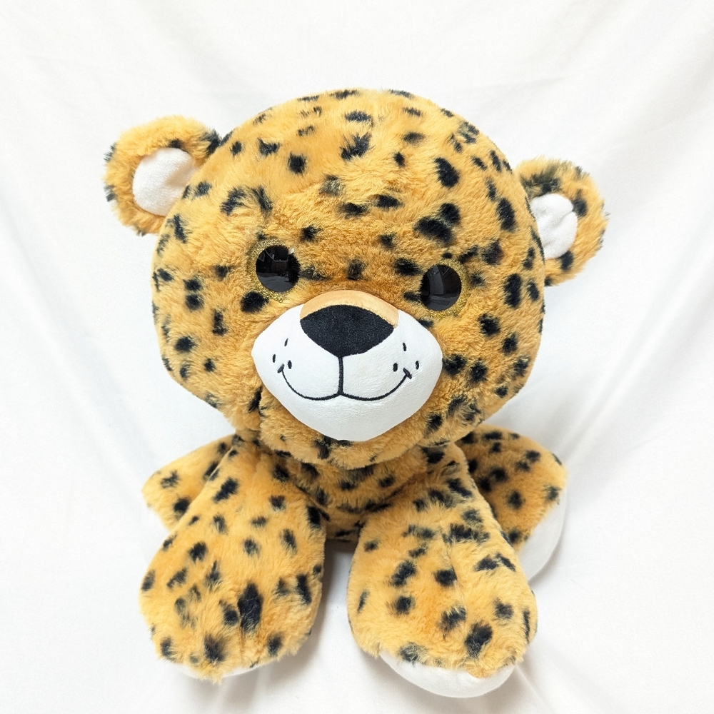 Toy Factory 14" Lucky Lynx Big Head Stuffed Animal Plush Big Cat Gold Eyes 2022
